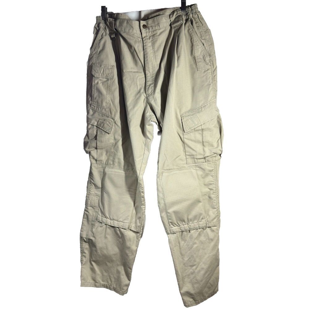 Hunter‎ Star Pants Tactical Utility Ripstop Mens XXL  Adjustable Khaki
